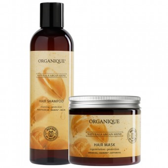 Zestaw do włos&oacute;w suchych szampon + maska Naturals Argan Shine