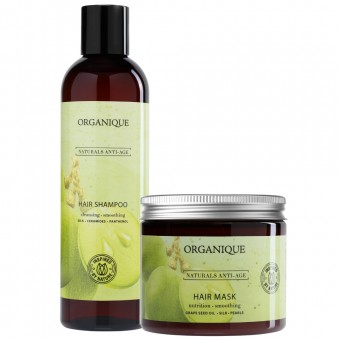 Zestaw do włos&oacute;w farbowanych szampon + maska Naturals Anti Age